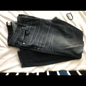 Madewell Washed Black High Riser Skinny